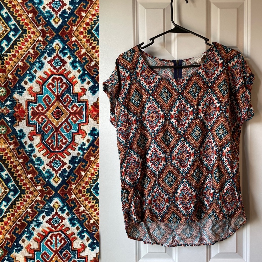 Pink Republic Multicolor Print Shirt
